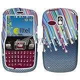 Carbon Fiber with Color Rainbow Falling Stars Design Snap-On Cover Hard Cas ....