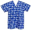 Duke University Blue Devils Logo Scrubs Top Shirt-Size XL- 100% Natural Cotton - NOT a CHEAP BLEND - For HIM or HER- GIFT Ideas for Man Men Woman Women Ladies Nurses MOM Mother or DAD Father