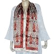 Fashion Satin Scarves for Women Painted Silk 22 X 72 inches