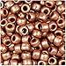 BeadTin Dark Copper Pearl 9mm Barrel Pony Beads (500pcs)