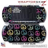 Kearas Peace Signs on Black WraptorSkinz Skin and Screen Protector Kit fits ....