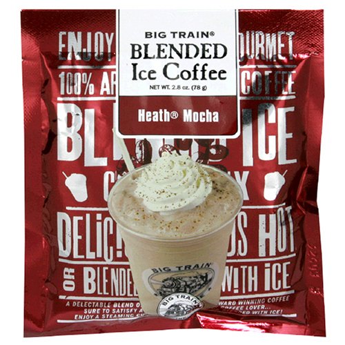 Big Train Blended Ice Coffee Mix, Heath Mocha, 2.8-Ounce Single-Serve Pouches (Pack of 25)