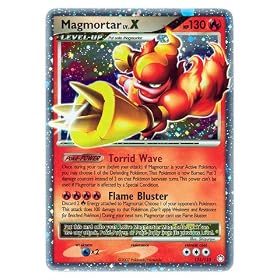 Pokemon Mysterious Treasures #123 Magmortar LV.X