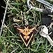 Pokemon Go Team Instinct Keychain Team Yellow by Inked and Screened Laser Engraved in Cherry