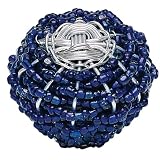 Cheap Atlas Homewares 3156 1 1 2 Inch Small Beaded Knob Blue and Silver