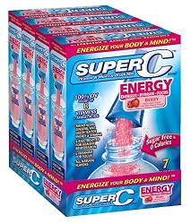 Super C Energy - Vitamin & Mineral Drink Mix  (Berry: 28 packets total)