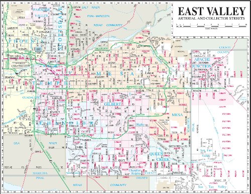 East Valley Arterial and Collector Streets Desk Map