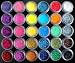 30 PCS 30 Color Glitter Acrylic Powder Dust For Nail Art Tips