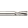 Dormer MTT-X E044 Cobalt Steel Spiral Flute Threading Tap, Coolant Through, Gold Oxide Finish, Round Shank With Square End, Modified Bottoming Chamfer