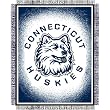 Connecticut Huskies NCAA Triple Woven Jacquard Throw (019 Focus) (48x60")"
