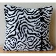 Zebra Stripes - Decorative Pillow Covers - Faux Fur with Zebra Stripes