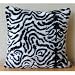 Zebra Stripes - Decorative Pillow Covers - Faux Fur with Zebra Stripes