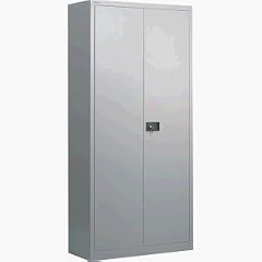 Bisley Light Fl�gelt�renschrank HxBxT 1950x914x400 mm lichtgrau