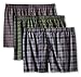 Fruit of the Loom Men's BigTartan Woven Boxer(Pack of 3)