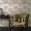 Graham and Brown 17835 Chrysanthemum Wallpaper, Gold