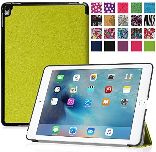 iPad Pro 9.7 Case Cover, WizFun Smart PU Leather Case Cover with Auto Sleep / Wake Feature For 9.7" iPad Pro 2016 Version (Only) Tablet (Not Fit 12.9 Inch) (Green2)