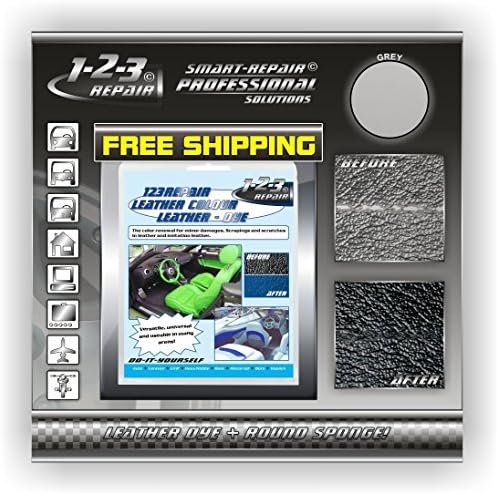 Leather & Leatherette Dye - Paint - Color - Colorant GREY 123020US