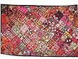 Home Decor Indian Sari Gujarati Tapestry Handmade Sequins Patchwork Wall Hanging Throw 78" X 40"