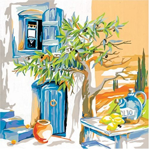 Ravensburger 29453 - Malen nach Zahlen, Mediterranes Ambiente, 30x30 cm
