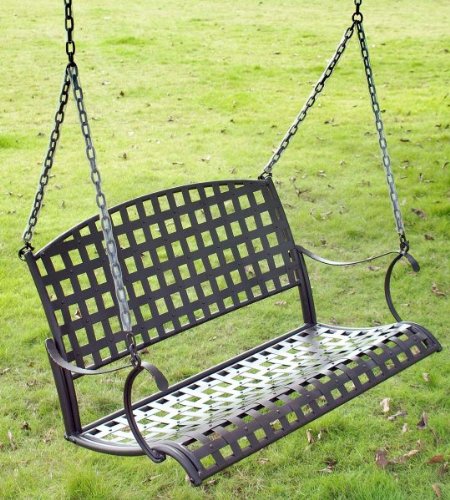 Santa Fe Iron Hanging Swing (Matte Brown) (46