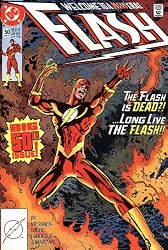 Flash #50 Comic (he Flash is Dead? ...Long Live the Flash!!, Big 50th Issue)
