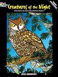 Creatures of the Night Stained Glass Coloring Book (Dover Nature Stained Glass Coloring Book)