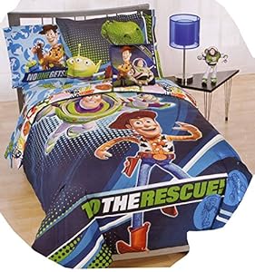 Amazon.com - Toy Story 3D Full Size 7pcs Bedding Set - 'To The Rescue'