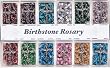 Birthstone Rosaries with Round 6mm Glass Beads - 12 Pcs - IMPORTED FROM ITALY