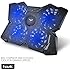HAVIT&reg; HV-F2063 15.6"-17" Laptop Cooler Cooling Pad - Four Quiet 110mm Fans at 1,200RPM, Ultra-portable and Light Weight (4 Fans)