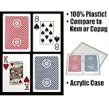 Gemaco 100% Plastic Classic Jumbo Poker 2 Deck Setup