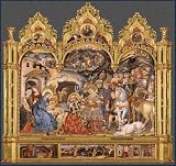 Adorazione dei Magi carre Tapestry (57in x 58in)(144cm x 148cm)