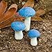 G & F MiniGardenn 10025 Fairy Garden Miniature Mushrooms (Set of 3), Orange, 0.5-1.25