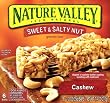 Nature Valley Sweet & Salty Nut Granola Bars, Cashew, 1.2-Ounce, 6-Count Boxes (Pack of 6)