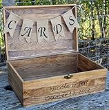 Rustic Wooden Card Box - Rustic Wedding Card Box - Rustic Wedding Decor - Large Wedding Card Holder - Card Box - Wedding Card Box