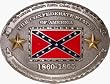 Mens OVAL CONFEDERATE STATES OF AMERICA FLAG Punk Rock Metal Belt Buckle