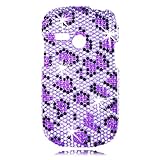 Talon 16515 Full Diamond Bling Phone Shell for LG UN200 Saber (Leopard-Purp ....