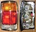 1986-1993 Mazda Pickup Right Side Front Only -- Rear Tail Lamp Light Chrome Trim, replaces OEM UB4089664 Interchange 166-58184AR Partslink MA2801103
