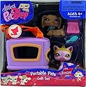 Littlest Pet Shop #932 and #933 Portable Pets Dog and Cat