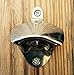 Wall Mounted Bottle Opener (2 Pack) - Stainless Steel Bottle Opener with 4 Mounting Screws - Classic Wall Beer Bottle Opener