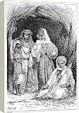 Box Canvas Print of A Khumir man, woman and child, North Africa, 1895. from Heritage-Images