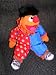Search : Sesame Street 13" Plush Ernie as a Clown doll by Applause