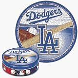 Wincraft Los Angeles Dodgers Round TIn Puzzle