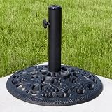 Cast Iron Garden Umbrella Base - Black
