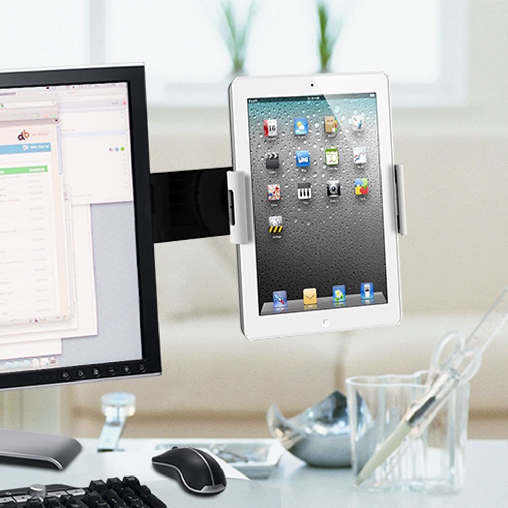 Universal Dual Combi Tablet + PC Monitor VESA Bracket Mount Holder iPad