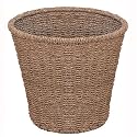 ROUND SEAGRASS WASTE PAPER BIN