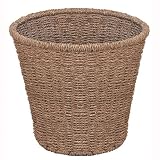 ROUND SEAGRASS WASTE PAPER BIN