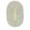 Botanical Isle Kiwi Oval Braided Rug