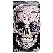 Bfun Packing Cool Flowers Floral Skull Card Slot Wallet Leather Cover Case for 4.7 Apple iPhone 6 6s