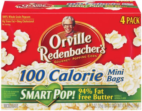 Orville Redenbacher's Gourmet Microwave Popcorn, Mini Bags, Smart Pop, 4-Count (Pack of 6)