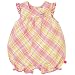 Baby : embroidered plaid romper(pink ice 12mos)